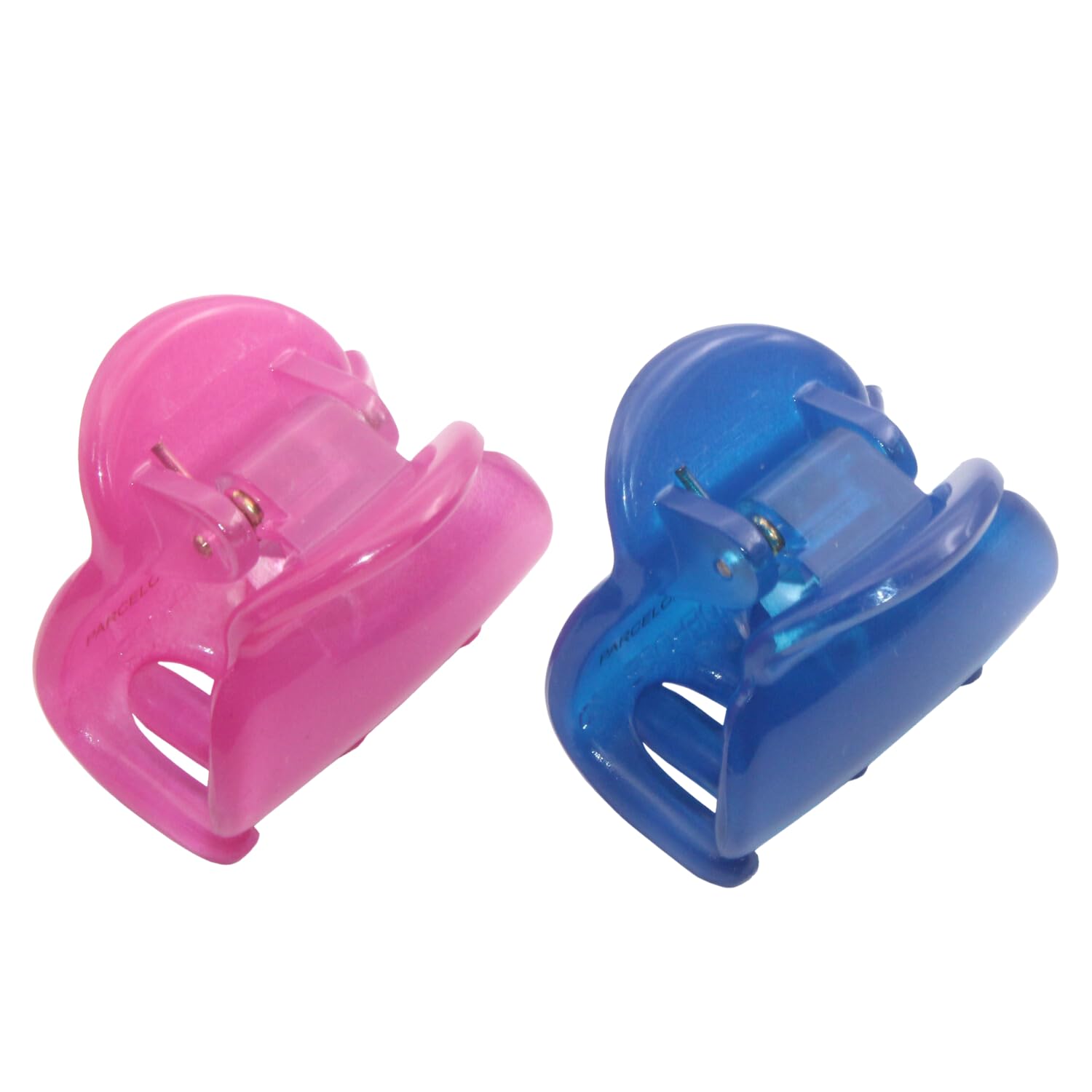 Parcelona French Chic Duo Small 1 1/4" Cellulose Hair Claw for Women and Girls