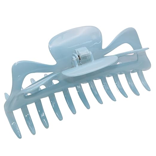 Parcelona French Classic Jumbo Large 5 1/2" Cellulose Hair Claw Clip for Women