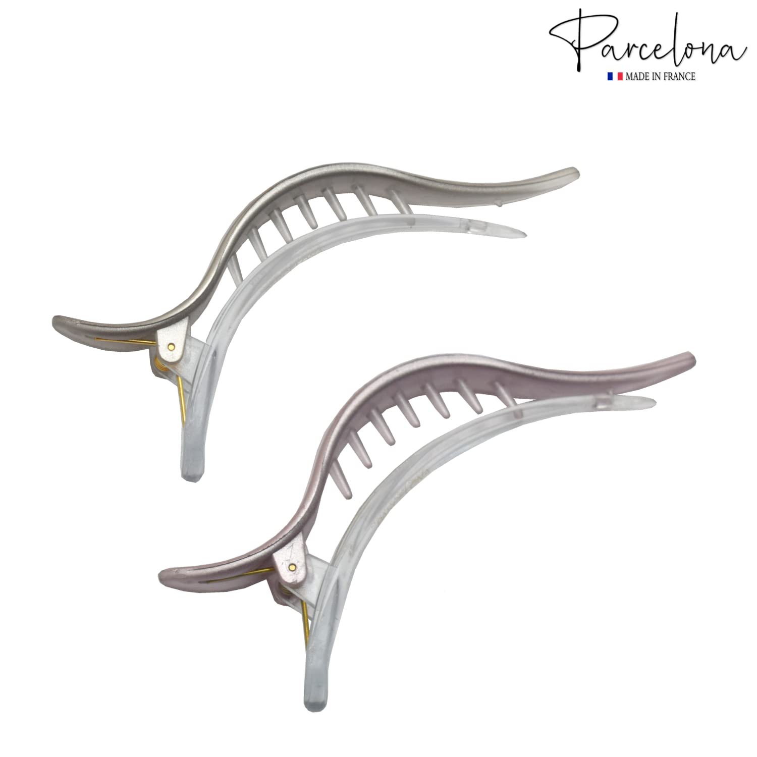 Parcelona French Flamingo Large Beak Salon Side In Alligator Beak Hair clip