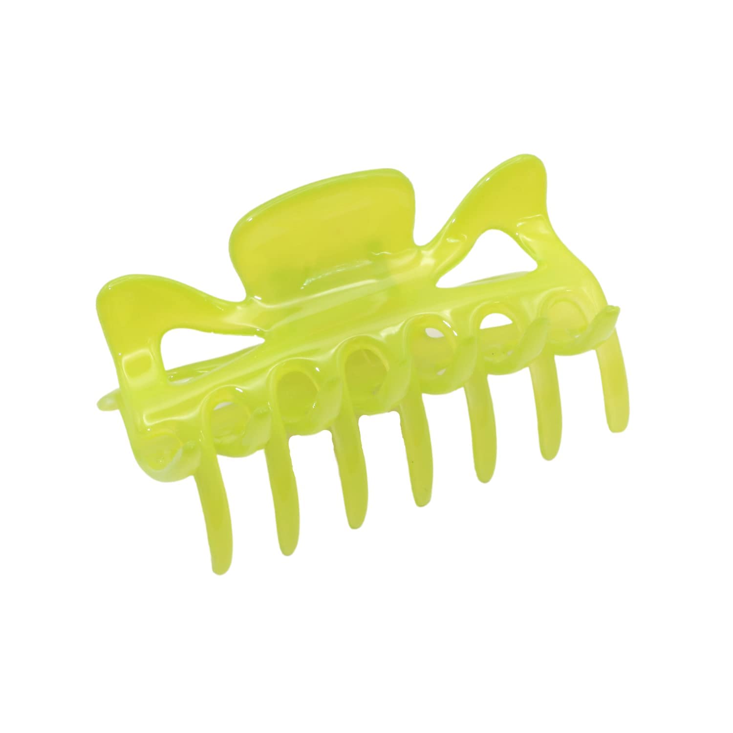 Parcelona French Classic 3" Medium Cellulose Covered Spring Hair Claw Clip