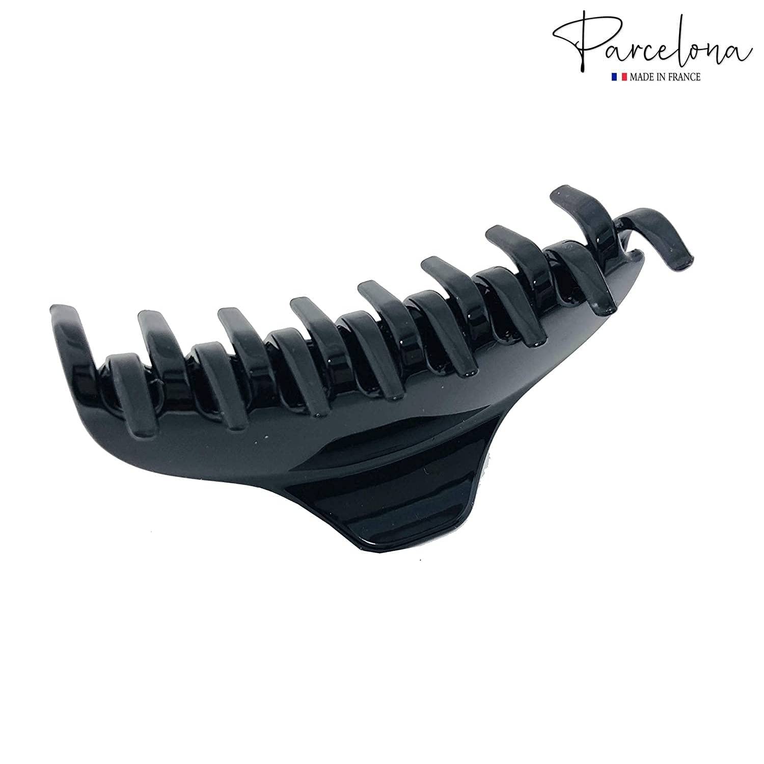 Parcelona French Boss Thin 3 1/2" Medium Cellulose Jaw Hair Claw for Women