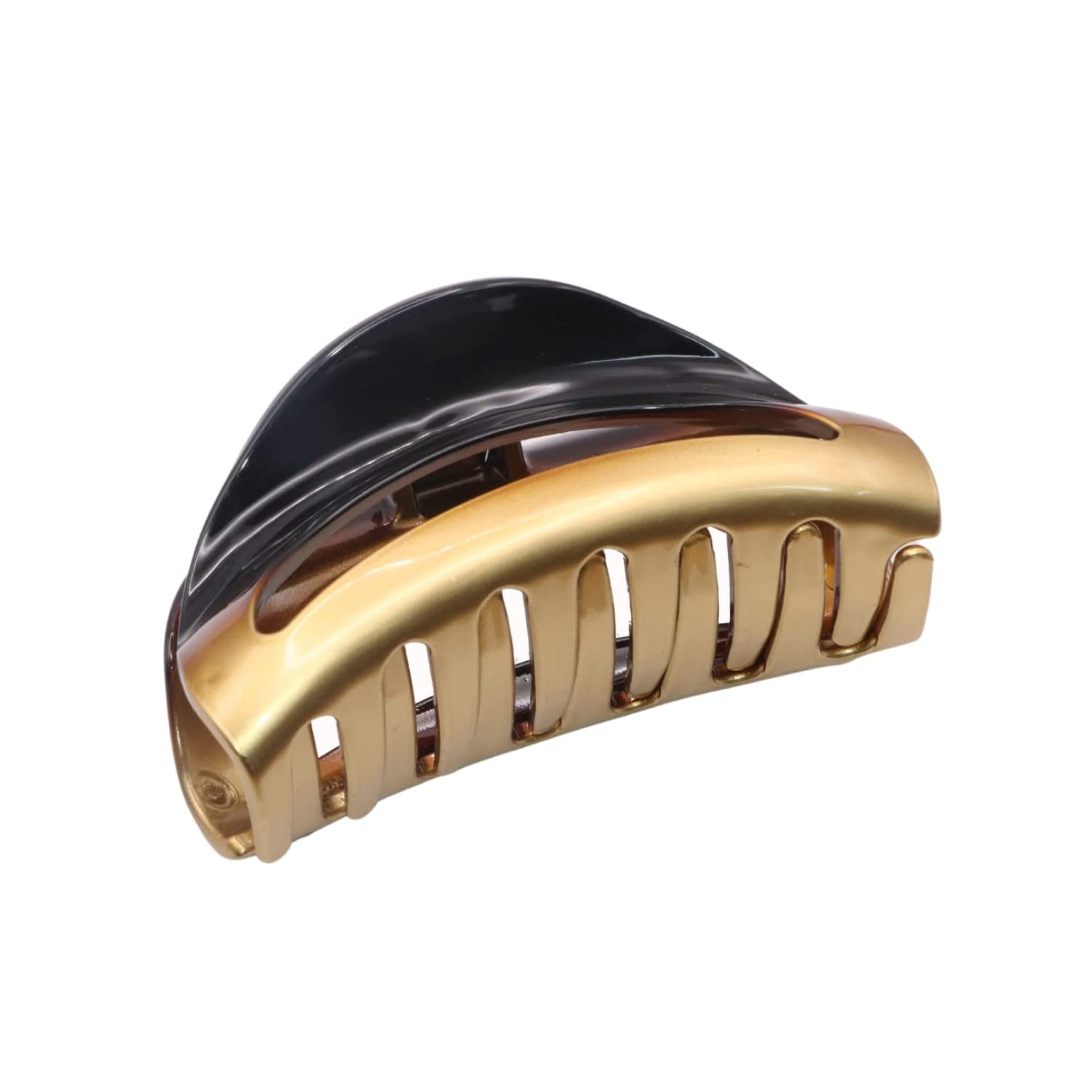 Parcelona French Vrille Medium 3.5" Cellulose No Slip Volume Jaw Hair Claw Clips
