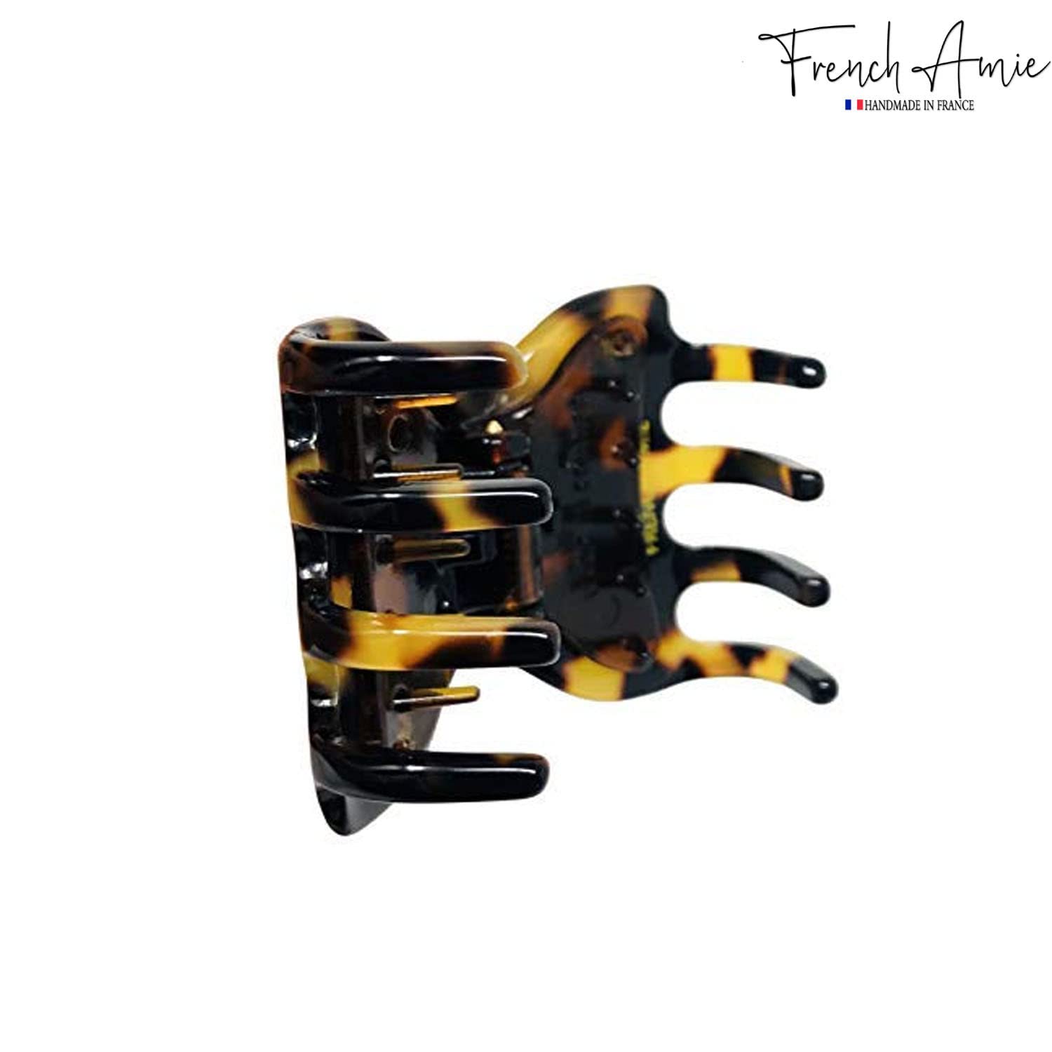 French Amie Belle 1 1/2" Mini Handmade Hair Claw French Acetate Jaw Clip for Women