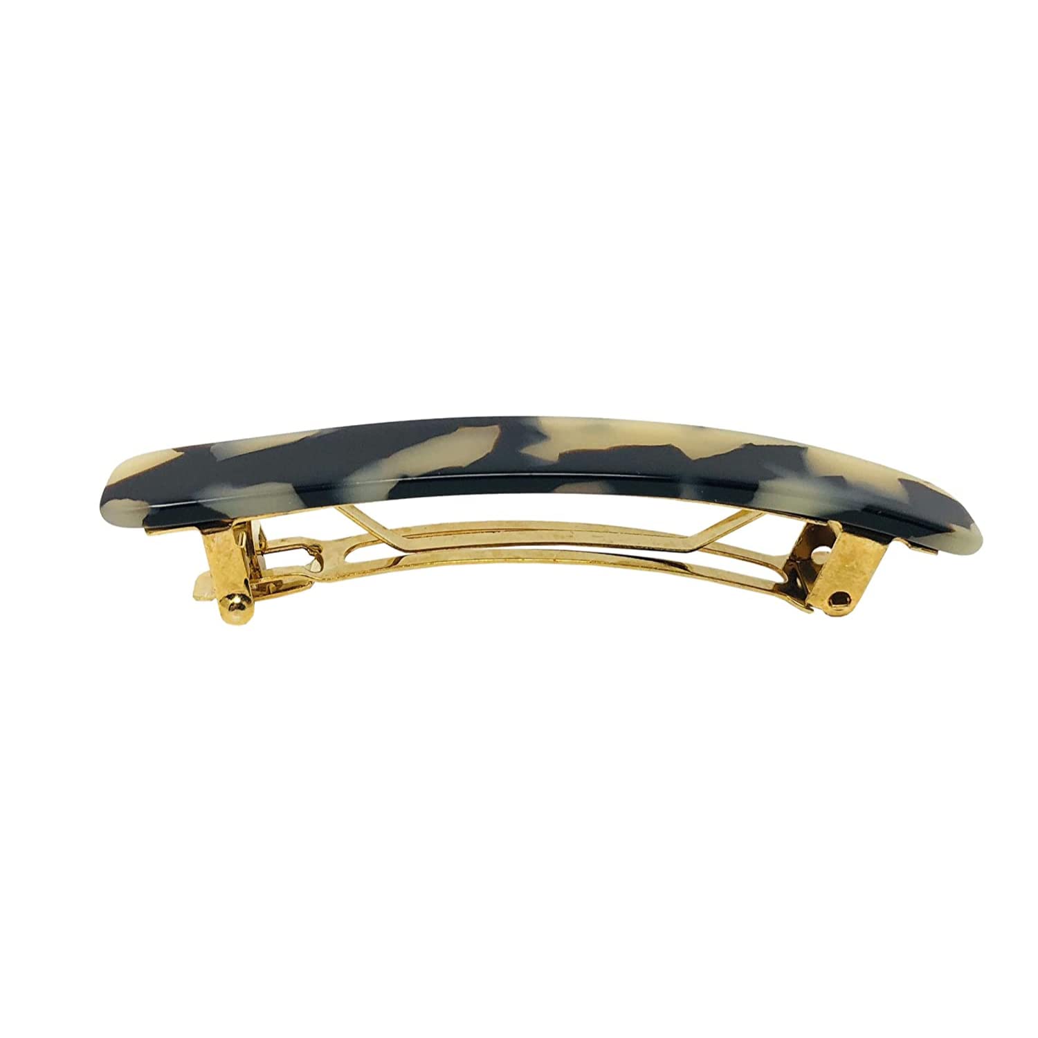 French Amie Small 2 1/4" Cellulose Handmade Hair Barrette for Women and Girls