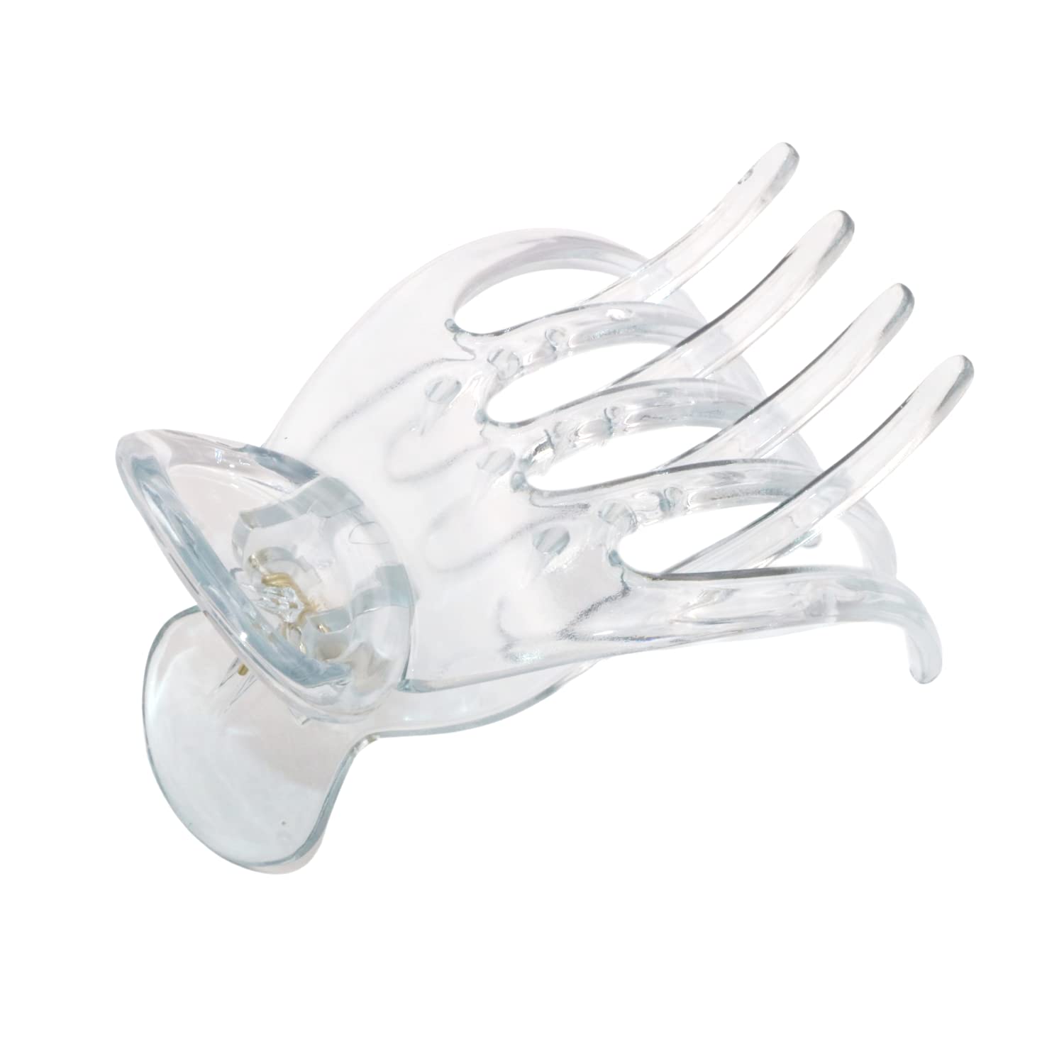 Parcelona French Basic Curved Paw Medium Cellulose Yoga Hair Claw for Women