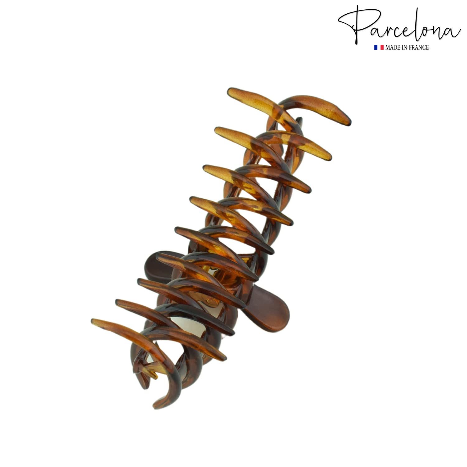 Parcelona French Rake Large Cellulose Acetate Jaw Hair Claw for Women and girls