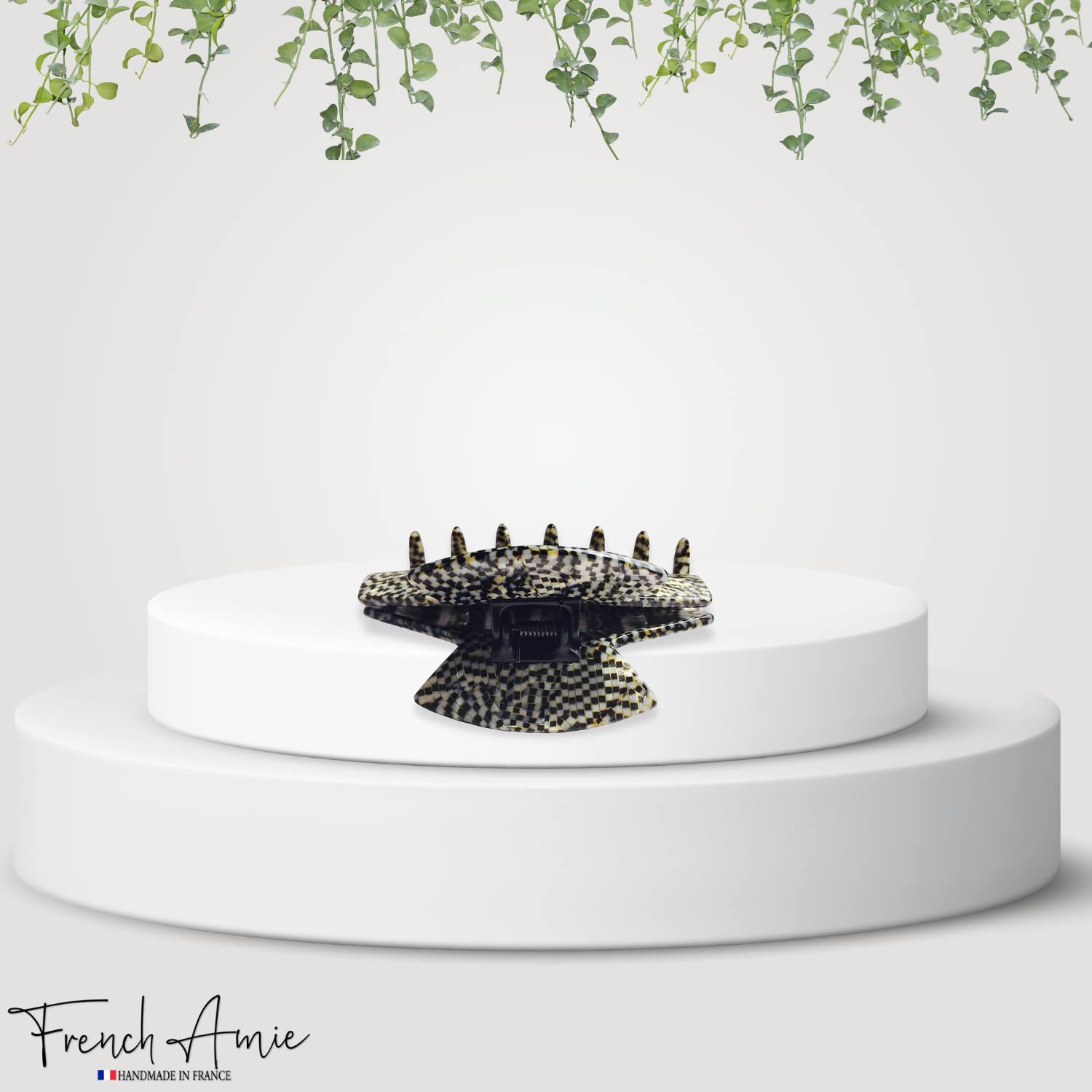 French Amie Chic Opera Handmade Cellulose Large Jaw Hair Claw Clip Clutcher