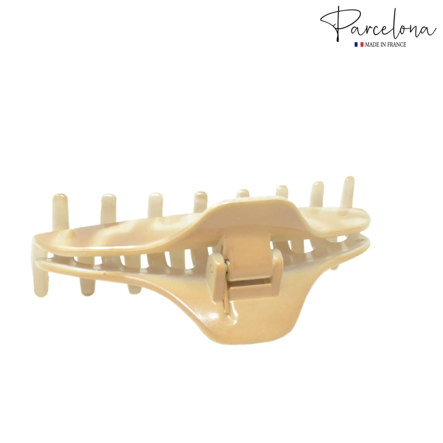 Parcelona French Boss Thin 3 1/2" Medium Cellulose Jaw Hair Claw for Women