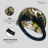 French Amie Curve Oval Celluloid Handmade Ponytail Elastic Hair Tie for Women