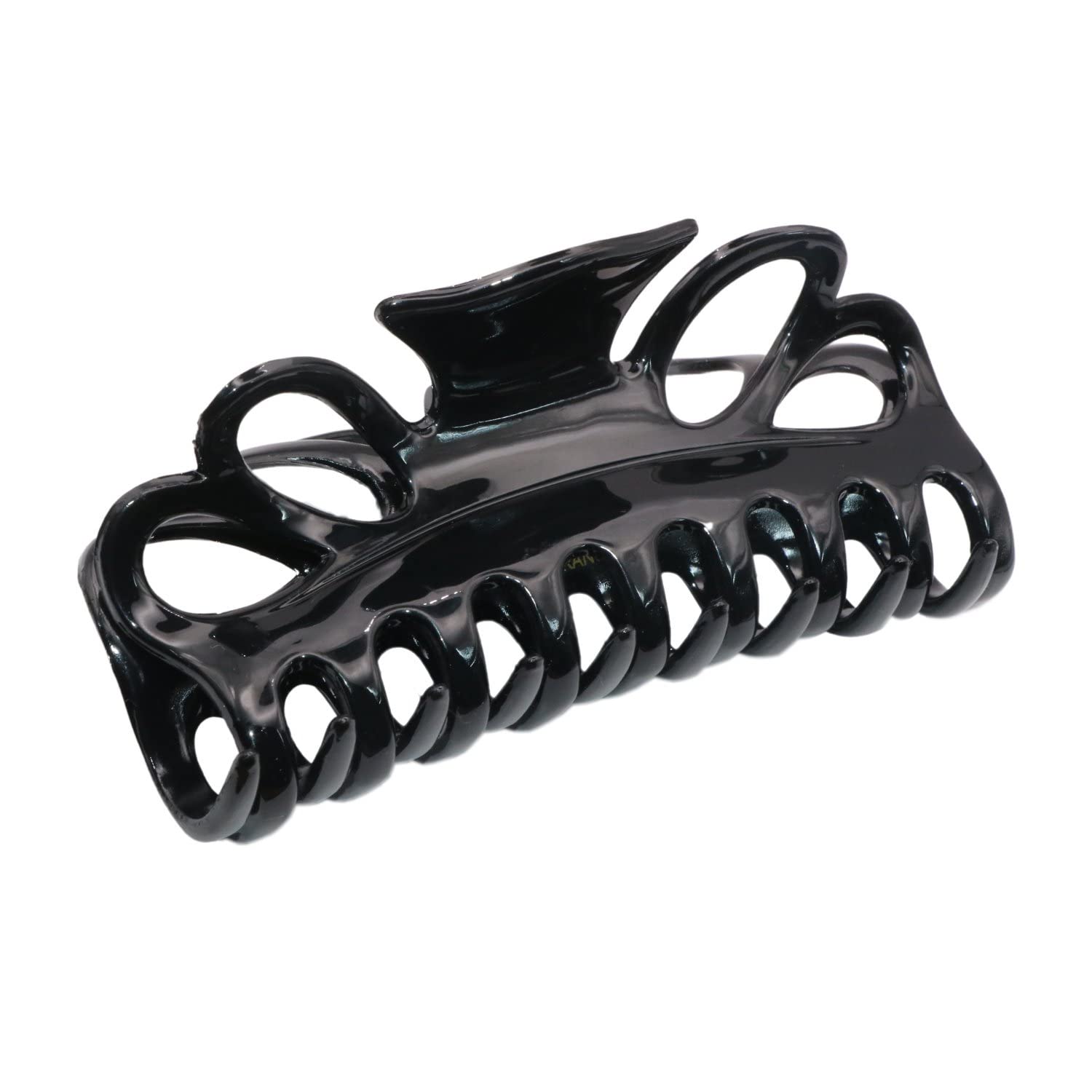 Parcelona French Double Loop Large Shell Claw Clip Clamp Clutcher 4.25 Inches