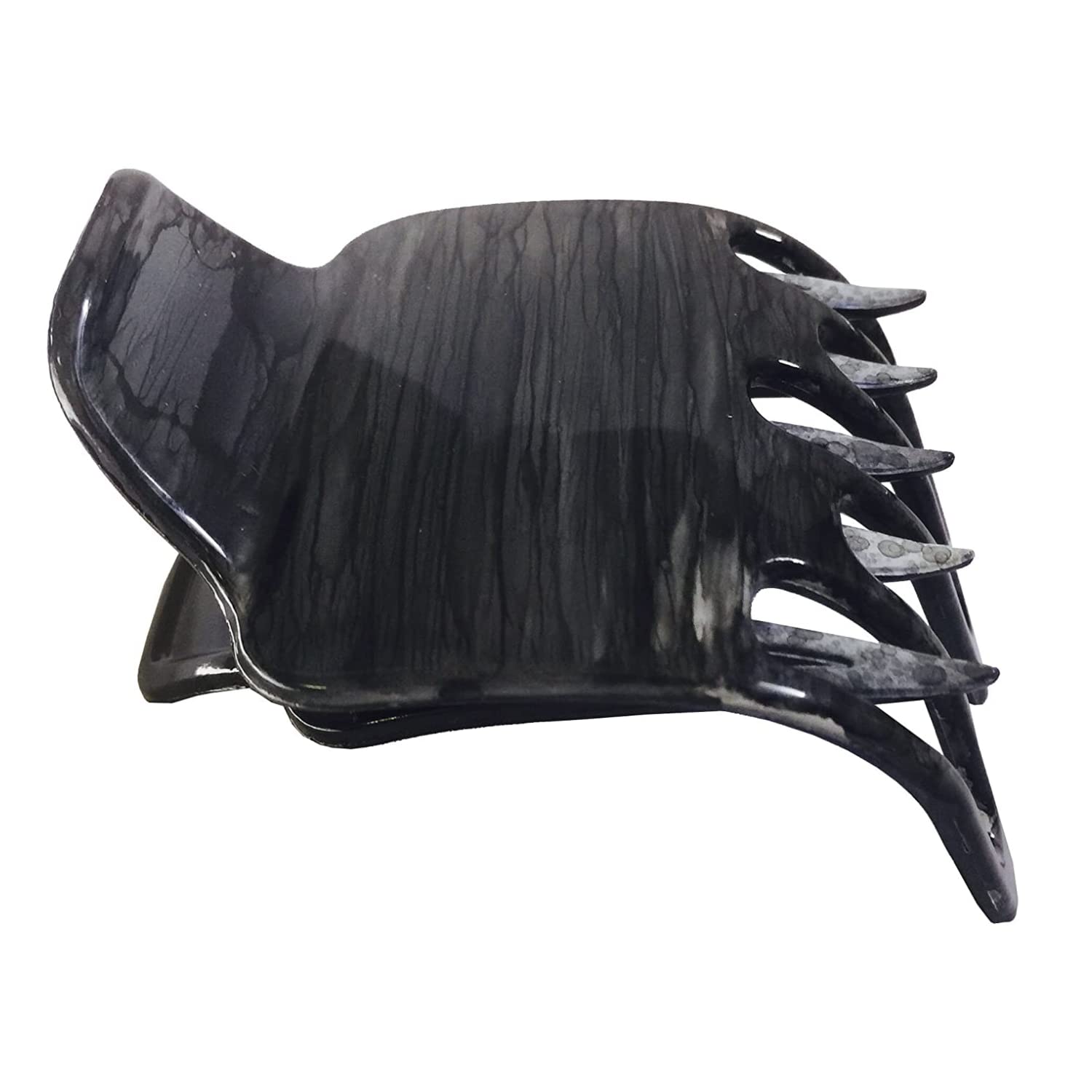 Parcelona French Wide Paw Medium Cellulose Side Slide Yoga Hair Claw for Women