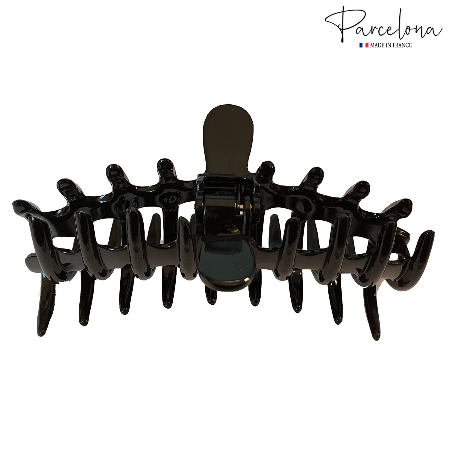 Parcelona French Rake Large Cellulose Acetate Jaw Hair Claw for Women and girls