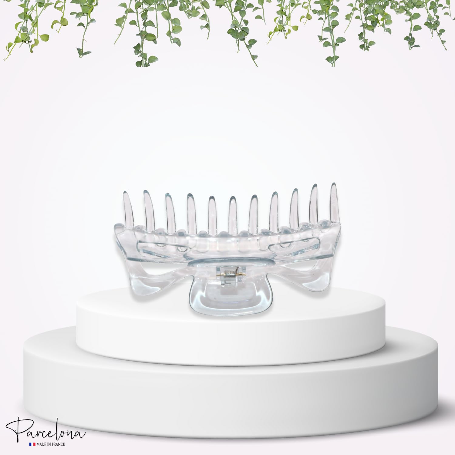 Parcelona French Classic Jumbo Large 5 1/2" Cellulose Hair Claw Clip for Women