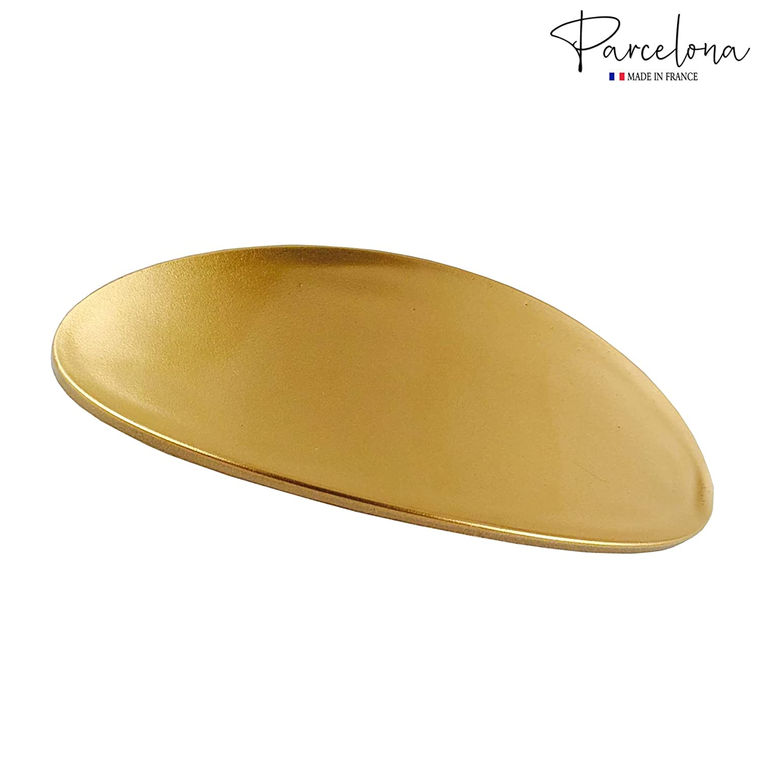 Parcelona French Oval Large 4" Cellulose Automatic Hair Barrette for Women