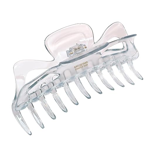 Parcelona French Classic Jumbo Large 5 1/2" Cellulose Hair Claw Clip for Women