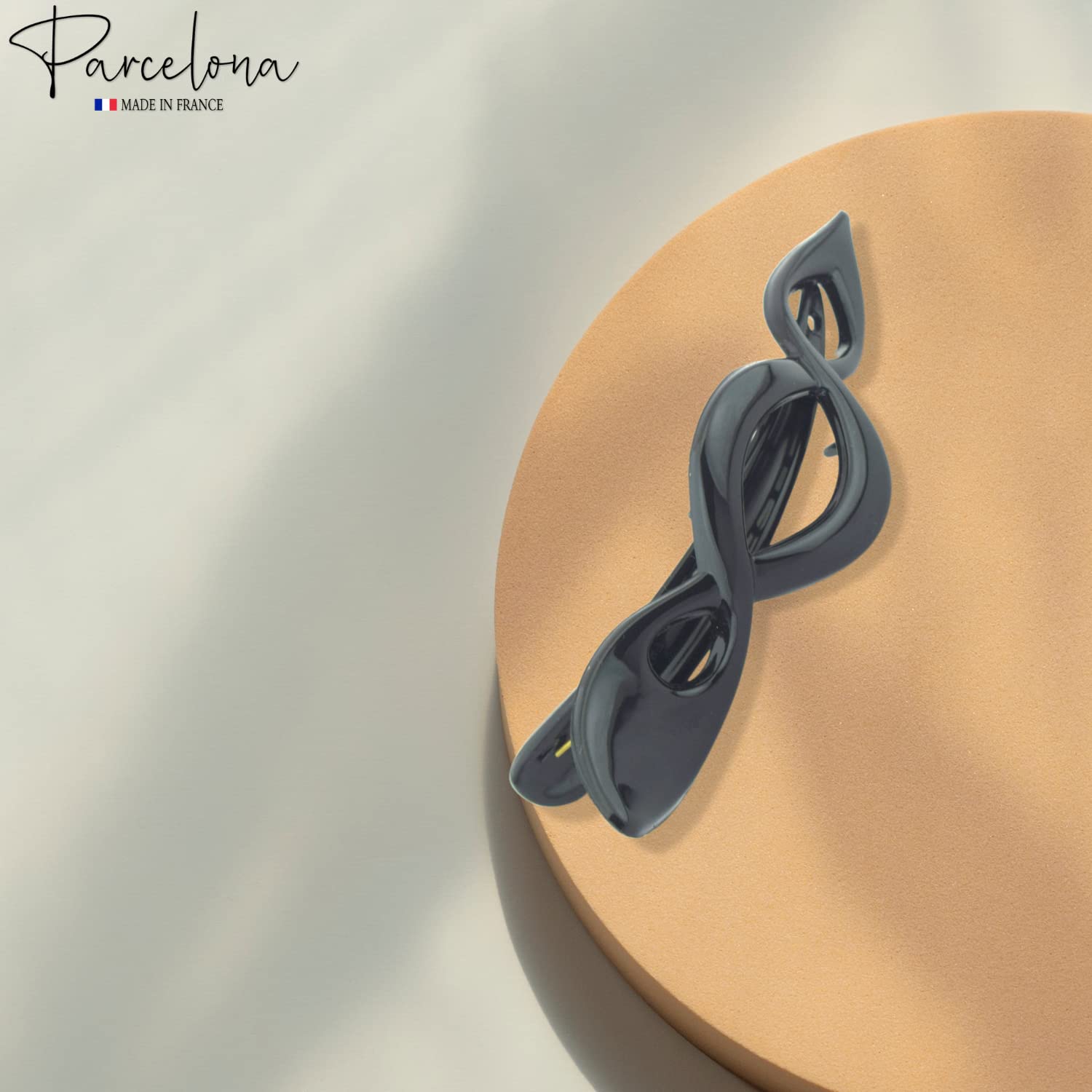 Parcelona French Twist Style 4 1/2" Large Cellulose Hair Side Slider Claw Clip