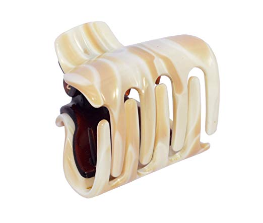 French Amie Big Fat Handmade Cellulose Acetate Small Jaw Hair Claw for Women and Girls