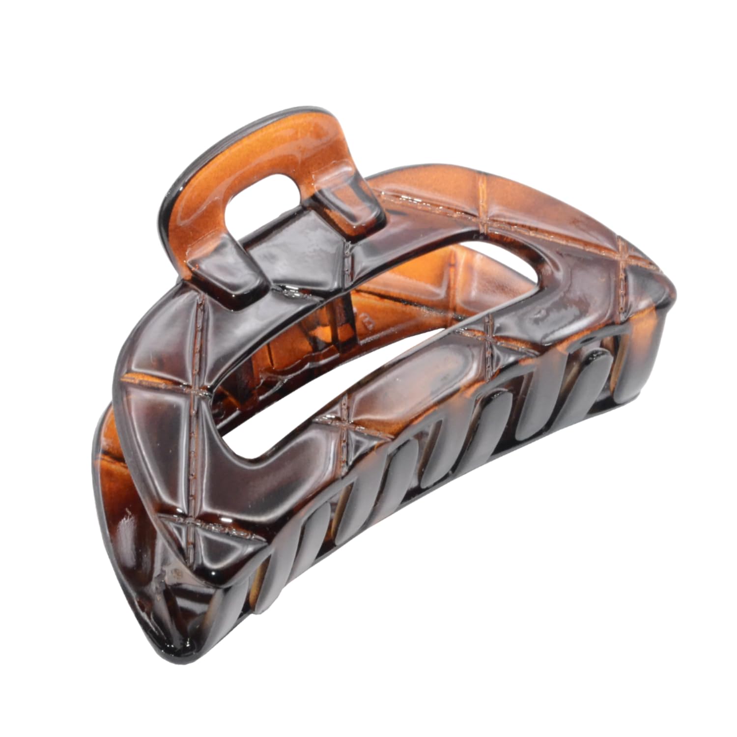 Parcelona French Elite Medium Cellulose Covered Spring Jaw Hair Claw Clamp