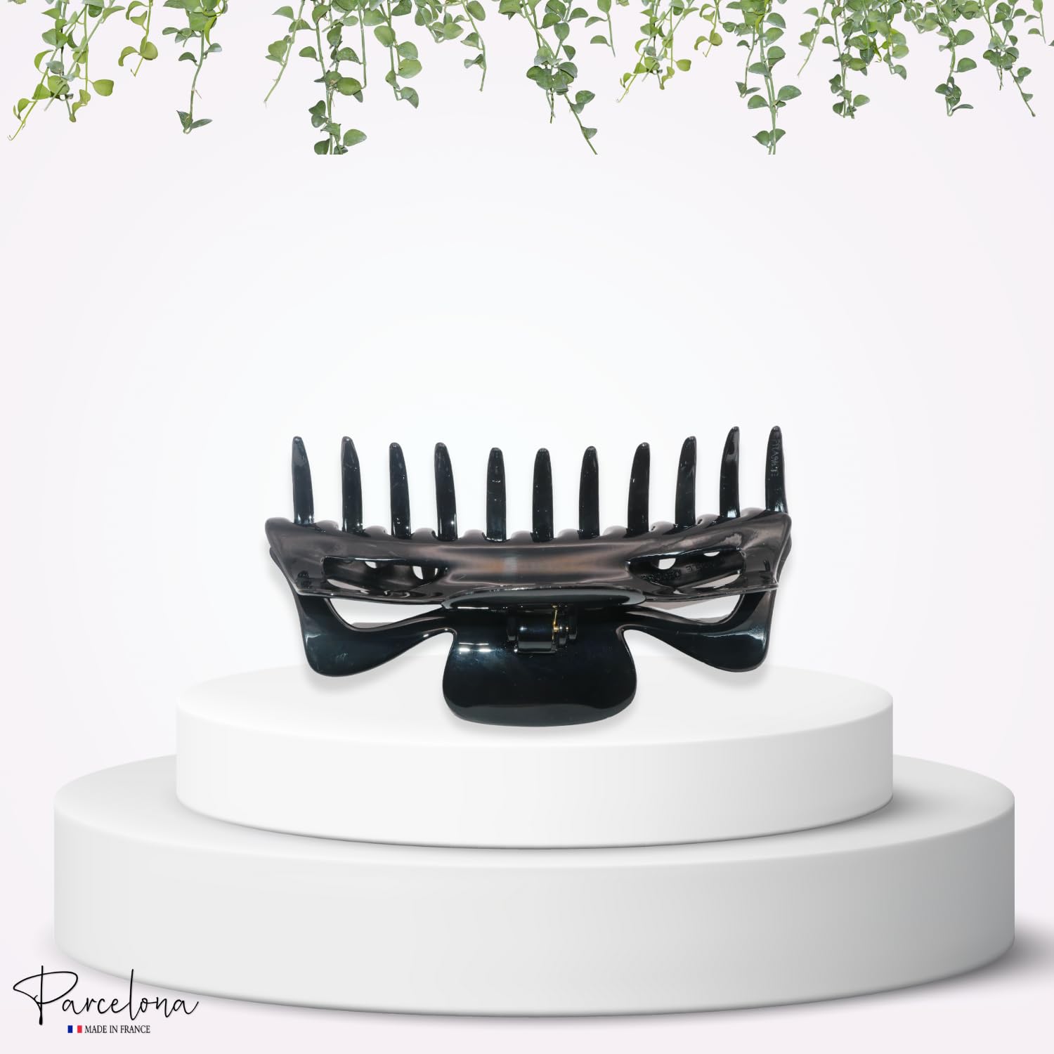 Parcelona French Classic Jumbo Large 5 1/2" Cellulose Hair Claw Clip for Women