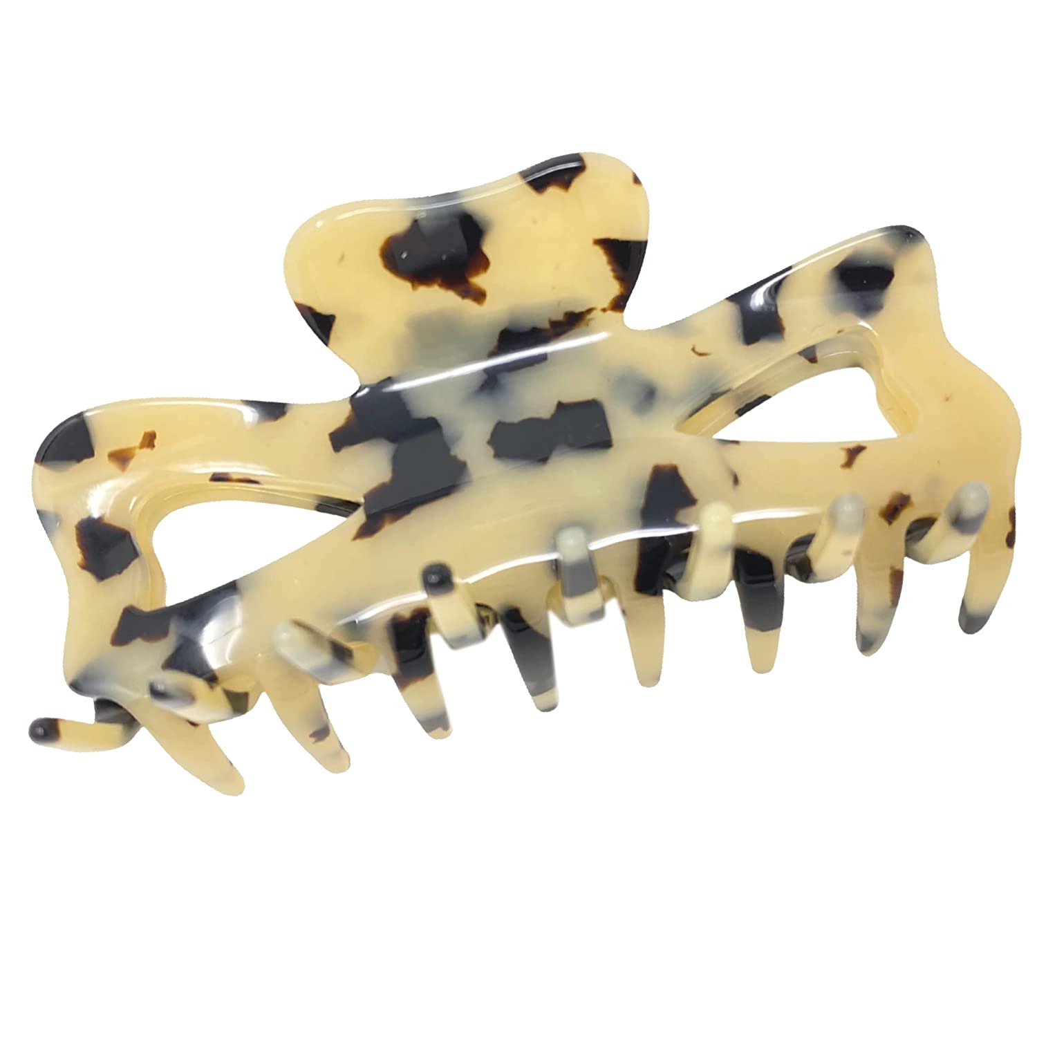 French Amie Large Butterfly 3.5" Handmade Cellulose Acetate Hair Claw for Women