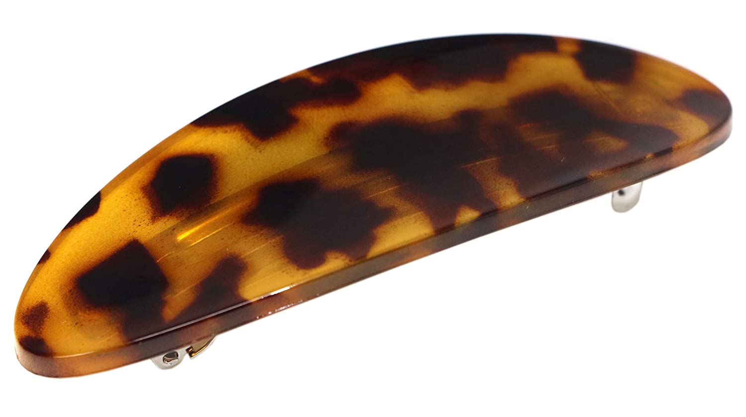 Parcelona French Oval Large 4" Cellulose Automatic Hair Barrette for Women