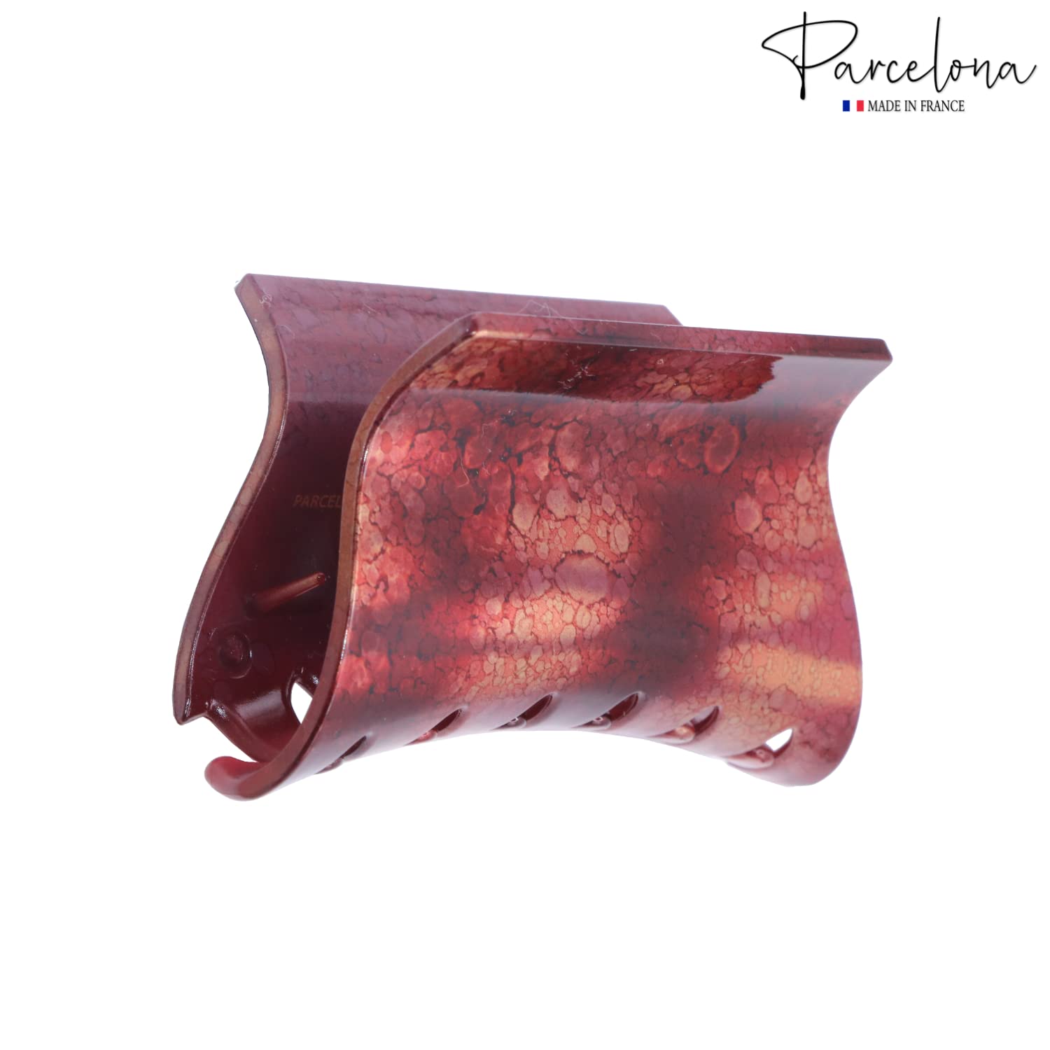 Parcelona French Slide 3" Medium Cellulose Jaw Hair Claw for Women and Girls