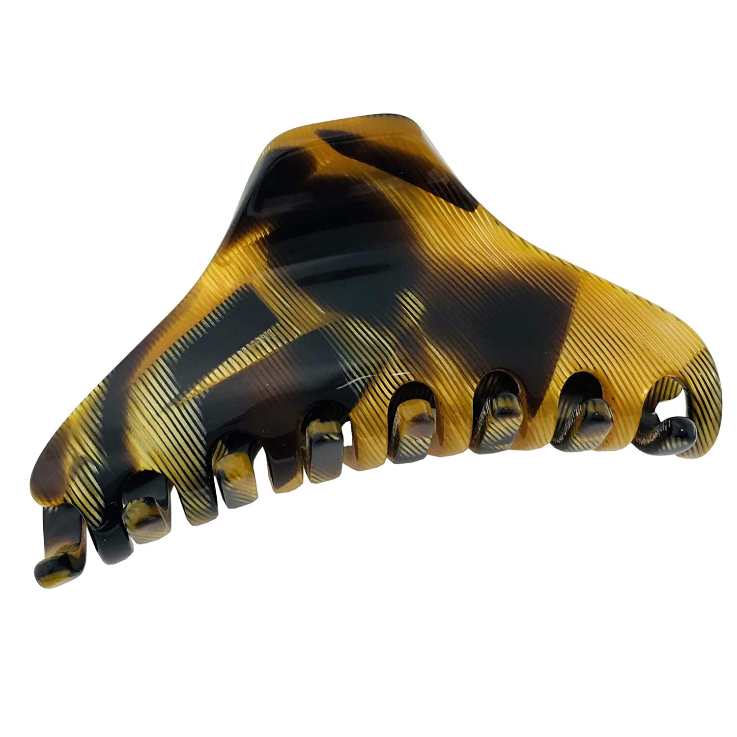 French Amie Director Thin and Narrow Small Handmade Cellulose Hair Claw for Women
