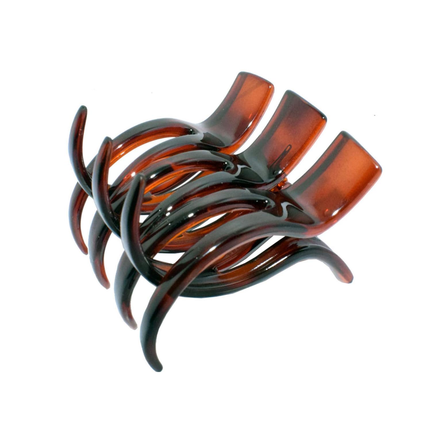 Parcelona French Large and Wide 3 1/2" Cellulose No Slip Grip Hair Claw Clip