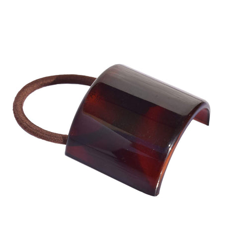 Parcelona France Canopy Celluloid Shell Pony Ponytail Hair Elastic Tie