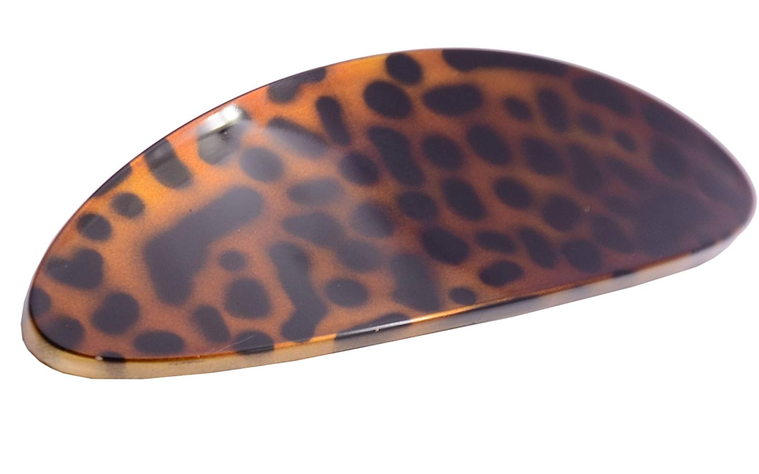 Parcelona French Oval Large 4" Cellulose Automatic Hair Barrette for Women