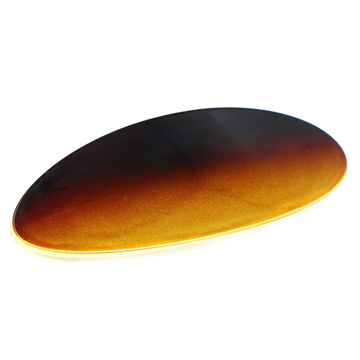 Parcelona French Oval Large 4" Cellulose Automatic Hair Barrette for Women