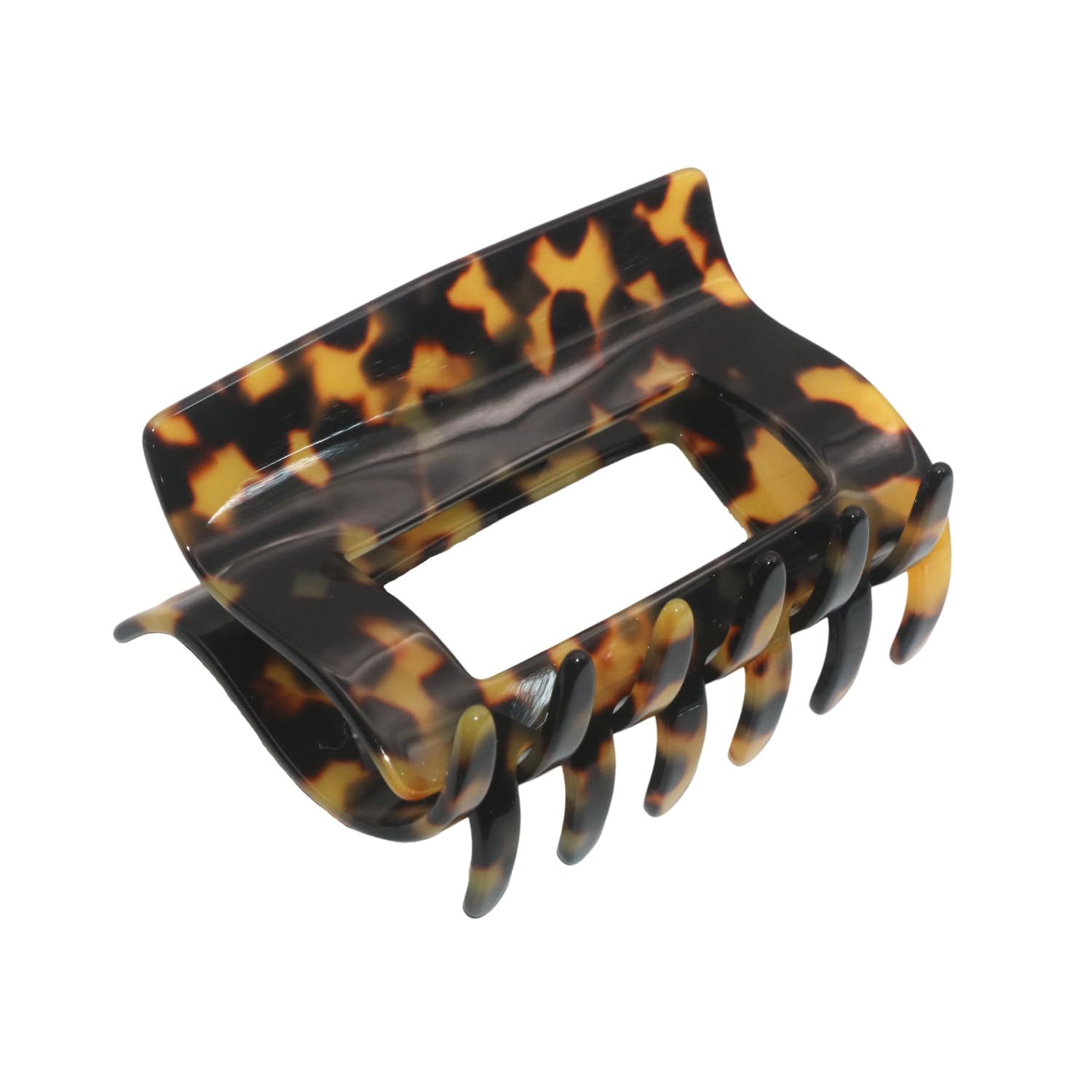 French Amie Geo Large 3" Cellulose Handmade Jaw Hair Claw Clip for Women