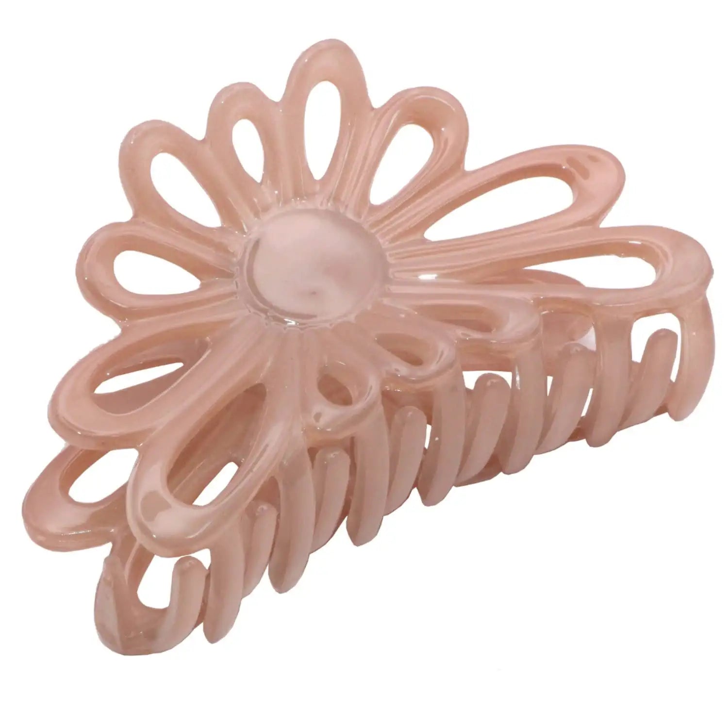 Parcelona French Plume Medium 3" Cellulose Acetate Hair Claw for Women and Girls