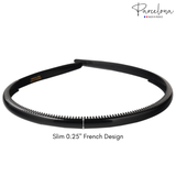 Parcelona French Yoga Headband Inner Grip Teeth Hairband for Women & Men Unisex