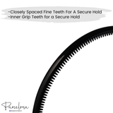 Parcelona French Yoga Headband Inner Grip Teeth Hairband for Women & Men Unisex