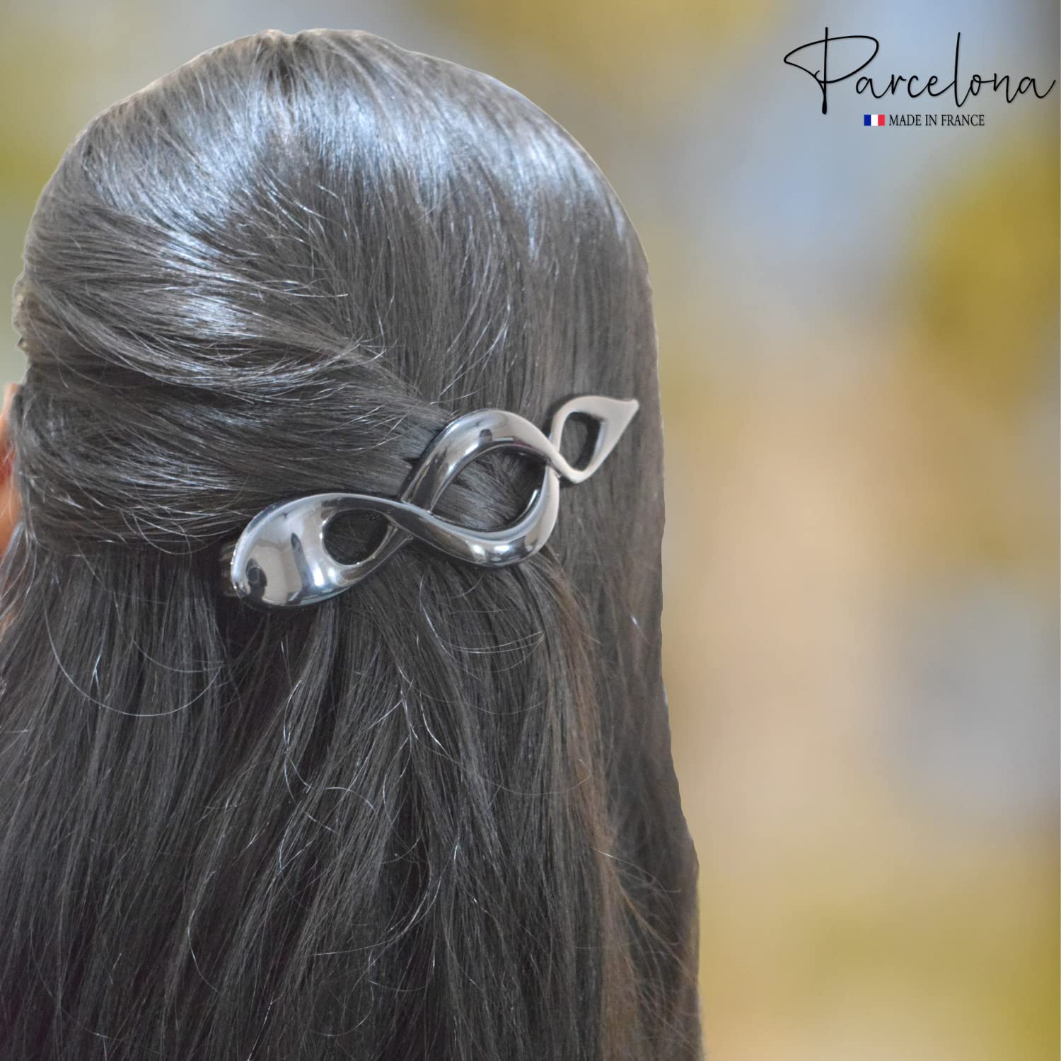Parcelona French Twist Style 4 1/2" Large Cellulose Hair Side Slider Claw Clip