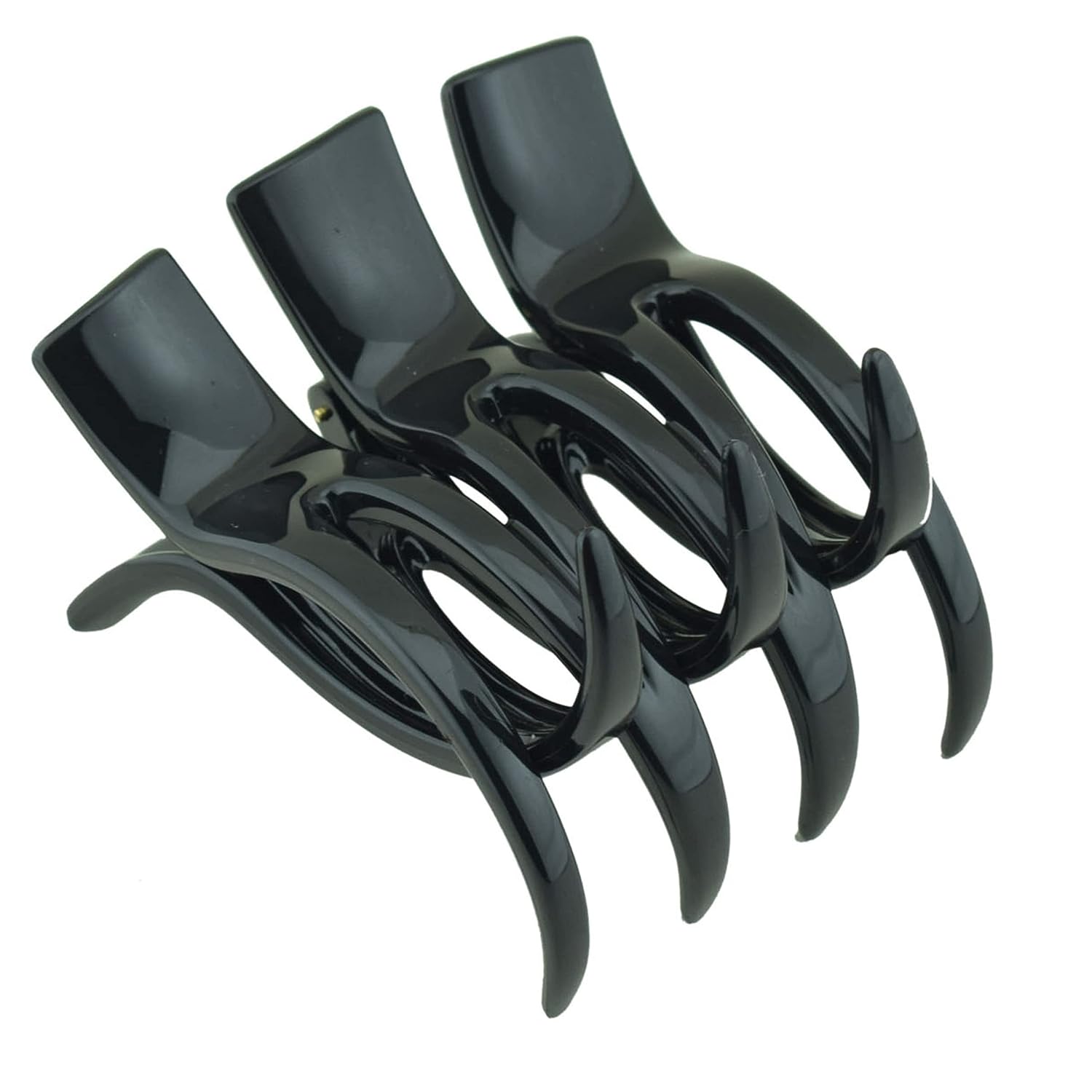 Parcelona French Large and Wide 3 1/2" Cellulose No Slip Grip Hair Claw Clip