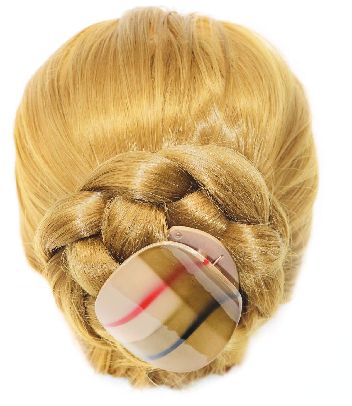 Parcelona French Onde Small 2 3/4" Cellulose Side Slide in Hair Claw for Women
