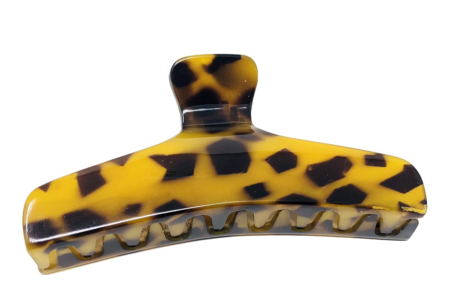 Parcelona French Flat Large 4” Salon Style Cellulose Jaw Hair Claw for Women