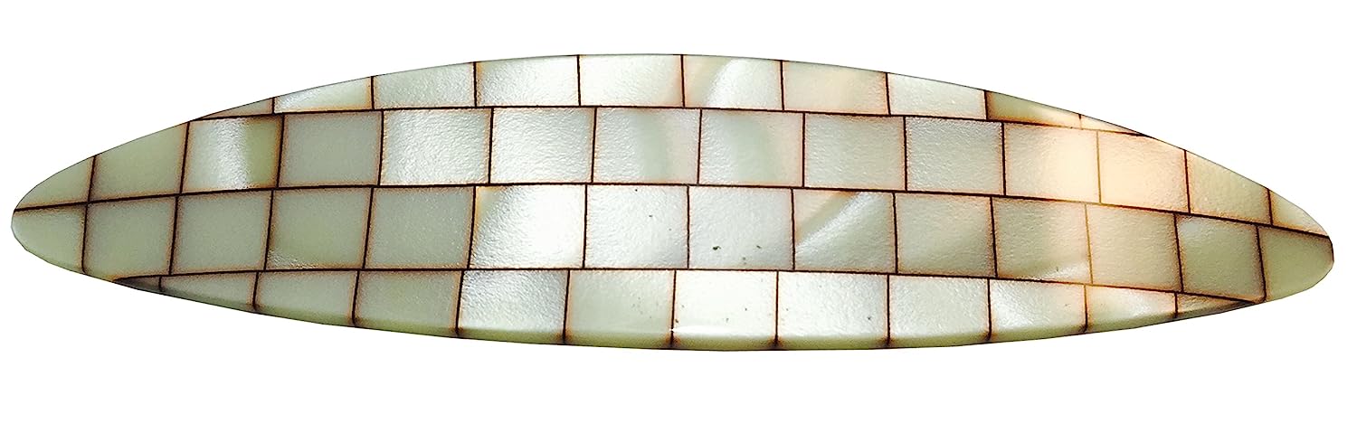 French Amie Large Oval Handmade Cellulose Hair Clip Barrette for Women