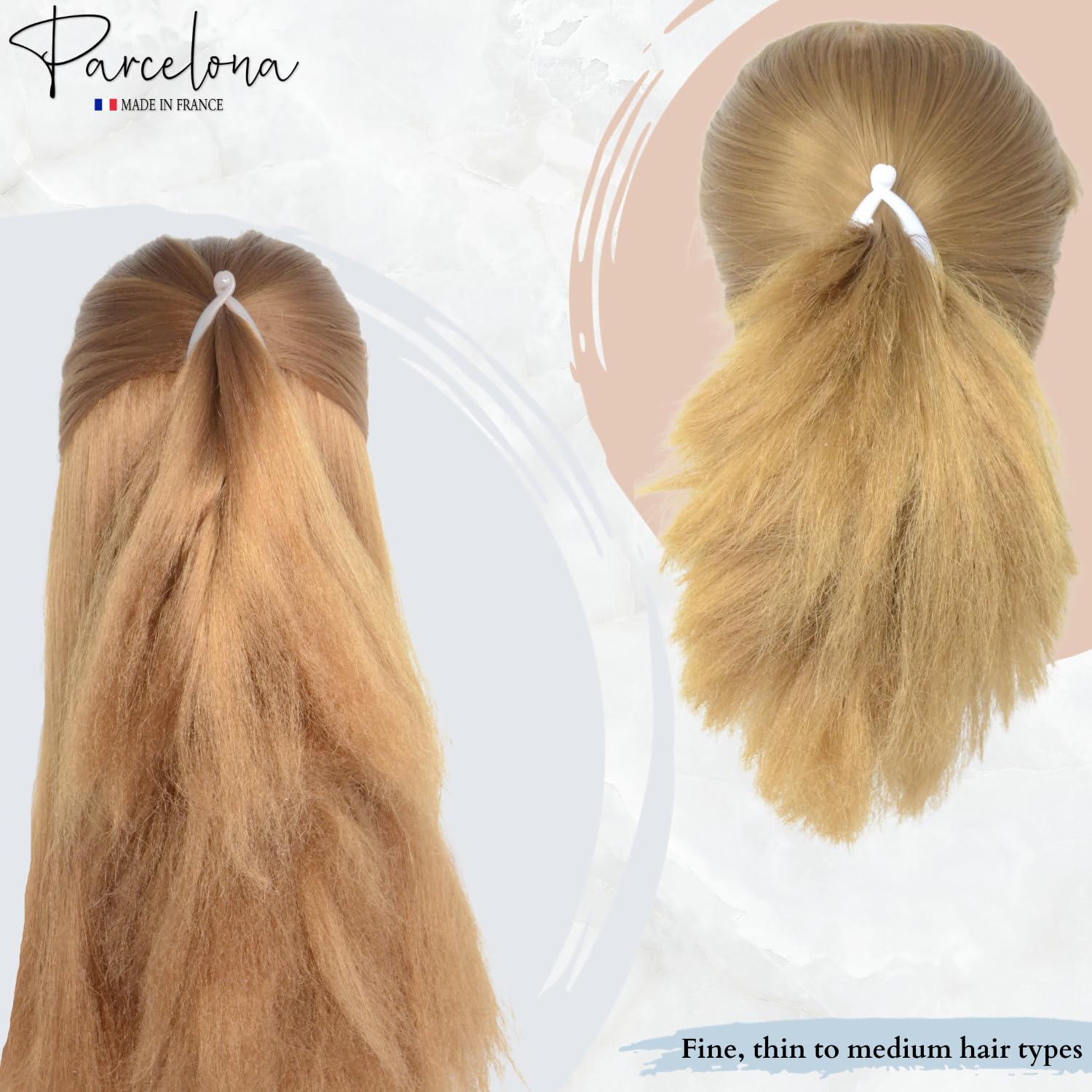 Parcelona French Effortless Mini Small Cellulose Banana Hair Clips(2 Pcs)