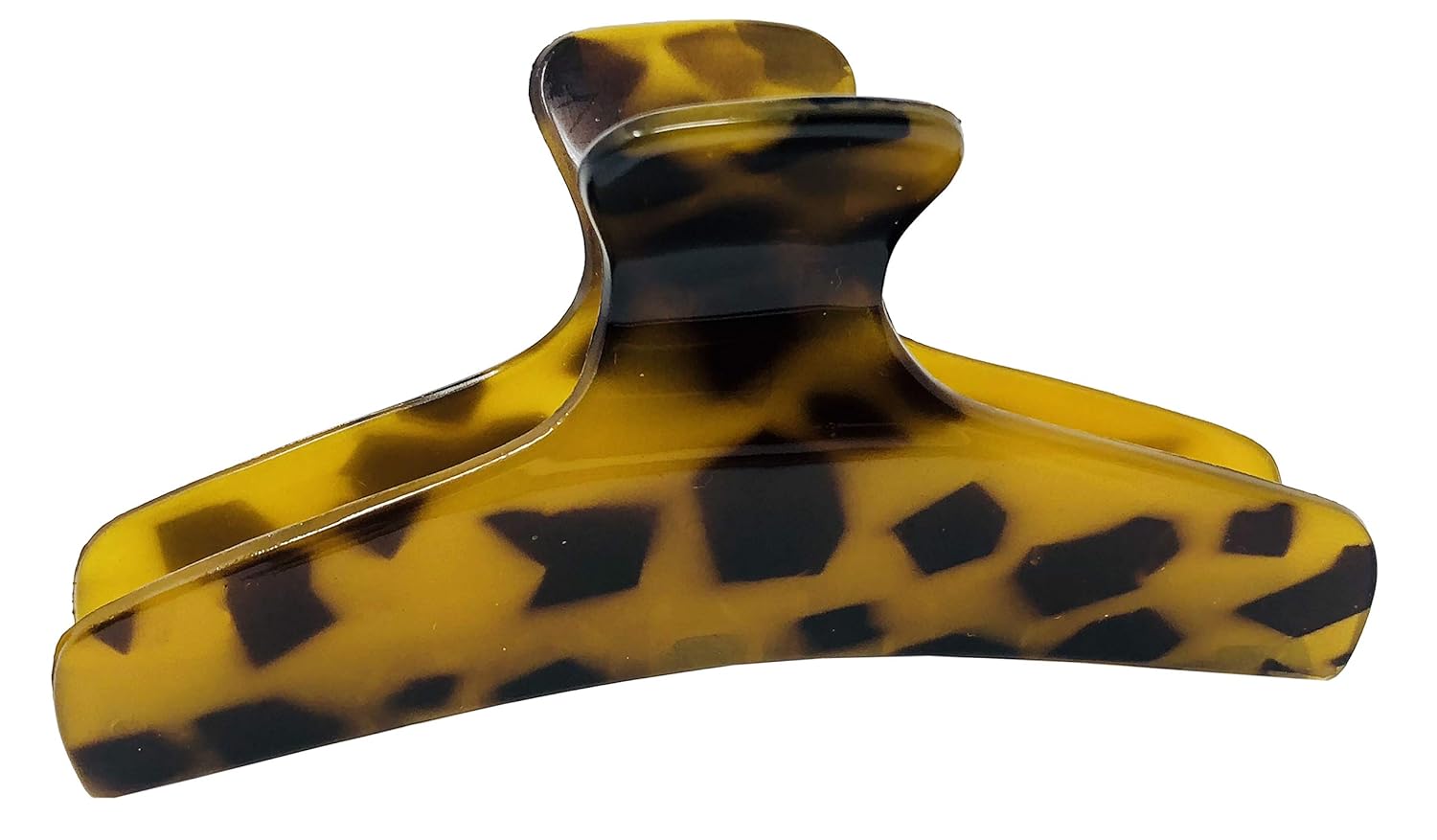 Parcelona French Flat Large 4” Salon Style Cellulose Jaw Hair Claw for Women