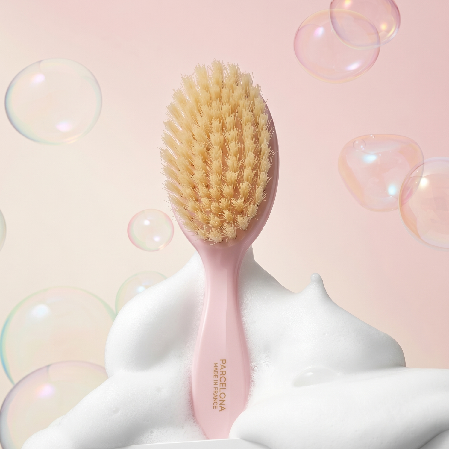 Parcelona French Grooming Combo 6” Cellulose Baby Brush and Comb for Toddlers