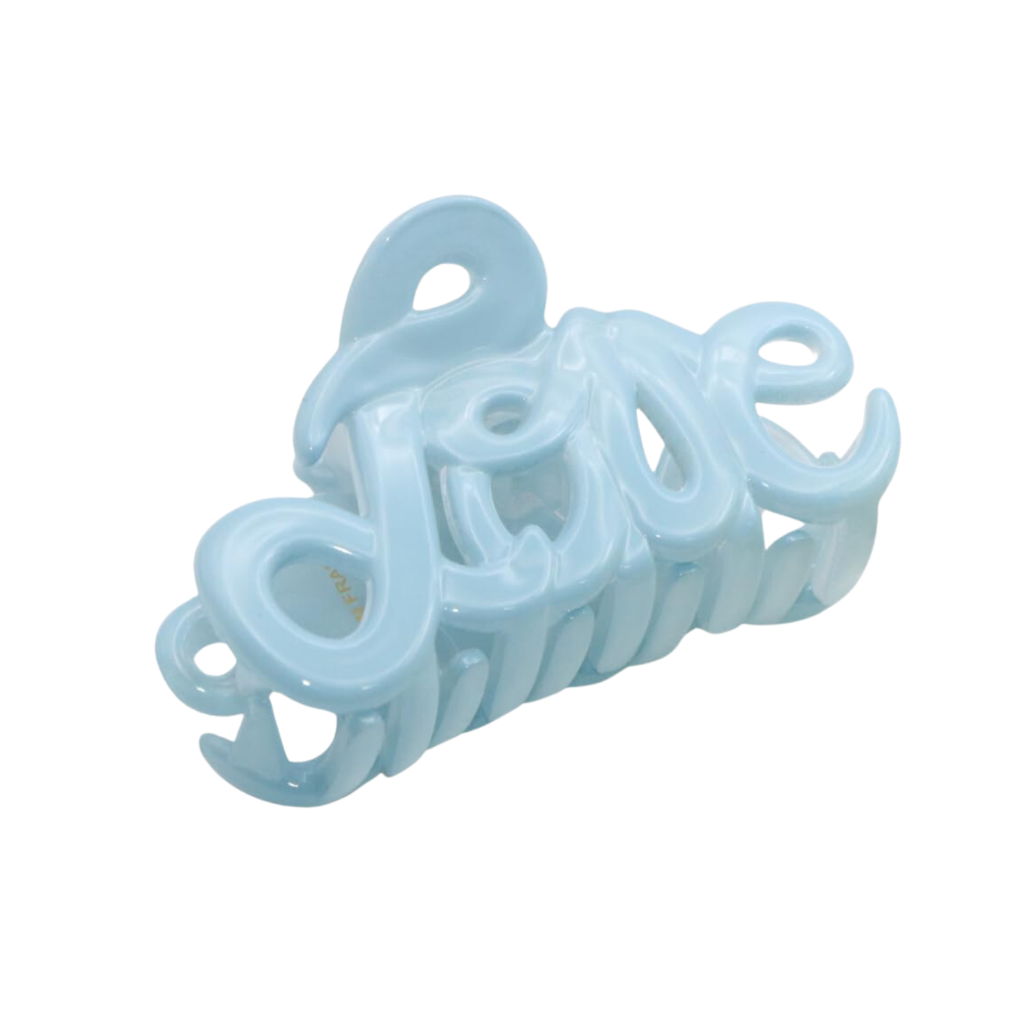 Parcelona French Love Small 2" Cellulose Acetate Hair Claws for Women and Girls