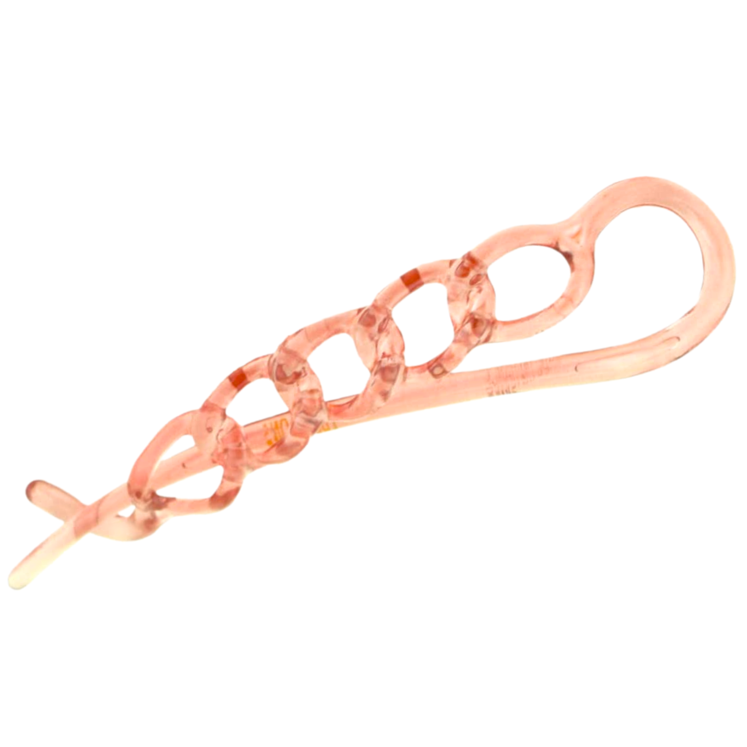 Parcelona French Large Twist N Clip Chain Link Metal Free Hair Clip Accessories