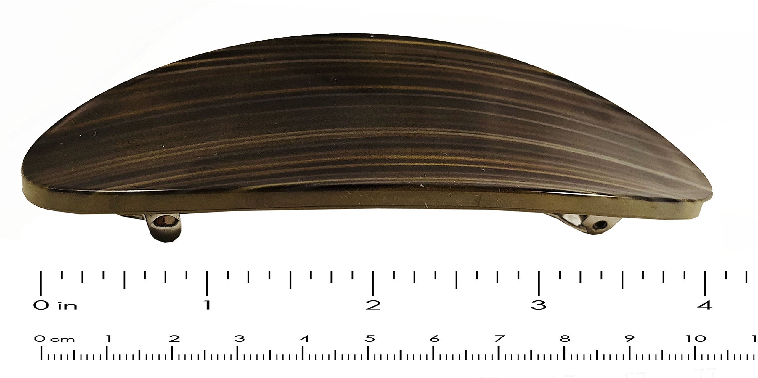 Parcelona French Oval Large 4" Cellulose Automatic Hair Barrette for Women