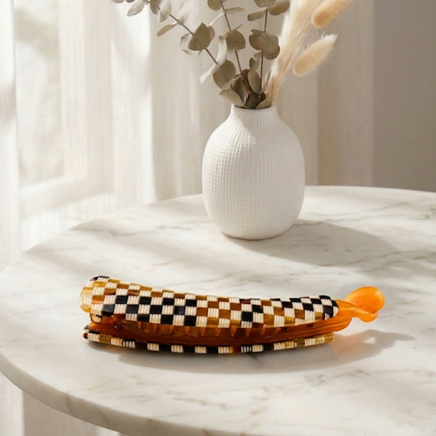 Moeni Curve Large 4 Inch Cellulose Acetate Banana Hair Clip for Women