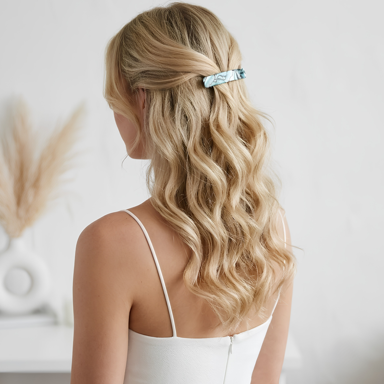 French Amie Small 2 1/4" Cellulose Handmade Hair Barrette for Women and Girls