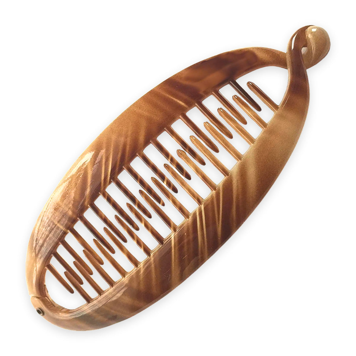 Parcelona French Extra Large 5.5" Cellulose Ponytail Holder Banana Hair Clip