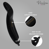 Black adjustable lock design with 'Parcelona' branding on a gray background